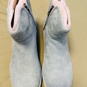 UGG Women's Ankle Boots - Soft Blue Suede